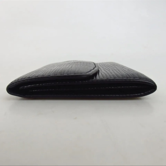 AUTH LOUIS VUITTON Black Epi Portomonet Simple Coin Purse Pouch - Picture 3 of 7
